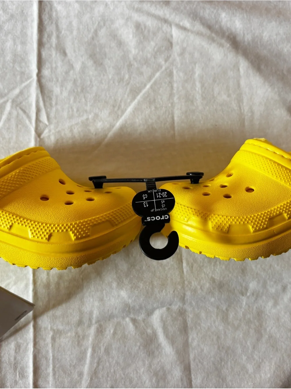 Crocs Kids' Classic Lined Clog | Kids' Slippers, Lemon, 5 Toddler